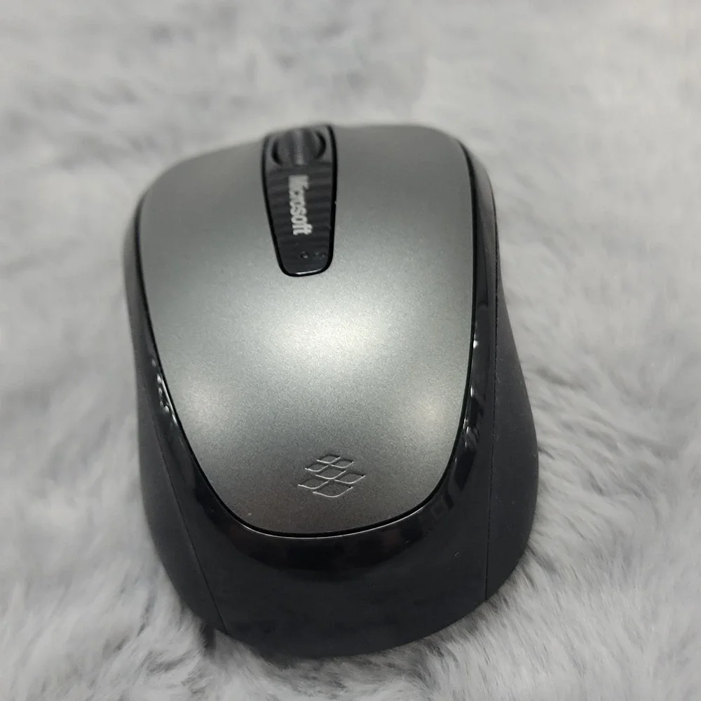 Microsoft Wireless Mobile Mouse 3500 Model‎ 1427 Black Gray with Dongle Tested